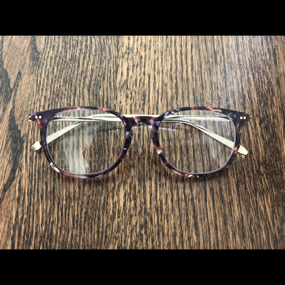 Krewe “Wright” glasses in purple. Brand new!